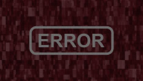 error message pixel screen animation