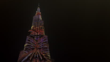 burj khalifa at night