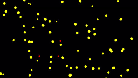yellow particle animated overlay.  1080p - 30 fps - alpha channel (1)