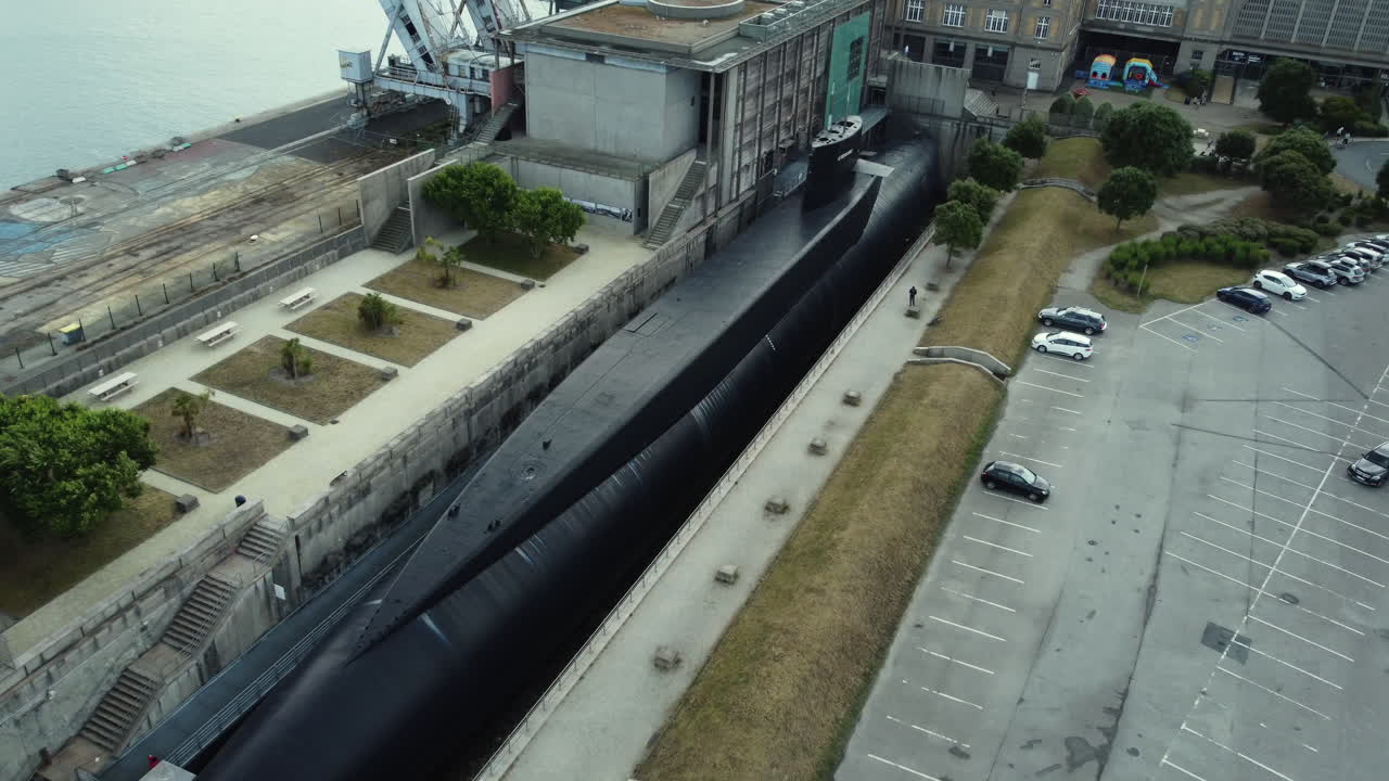 Submarine in a Dockyard