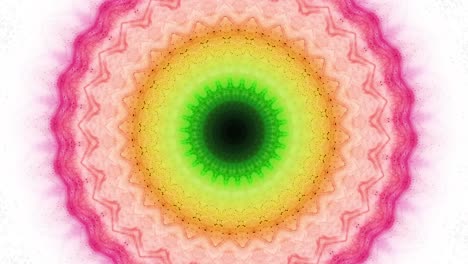 efecto visual caleidoscópico para un fondo de dj. fondo de música. flor abstracta que cambia su forma geométrica a ondas sonoras.