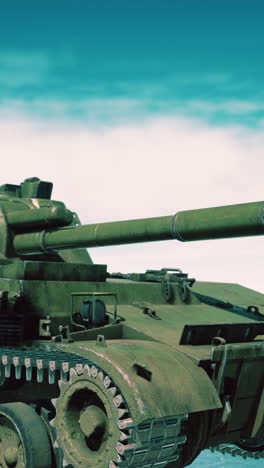 green military tank