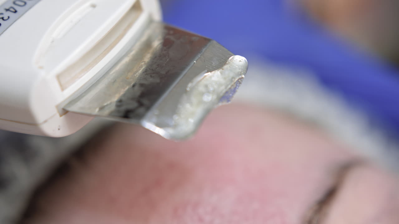 Facial Treatment with Device