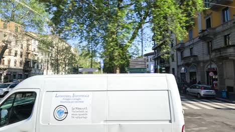 busy street with vehicles and pedestrians