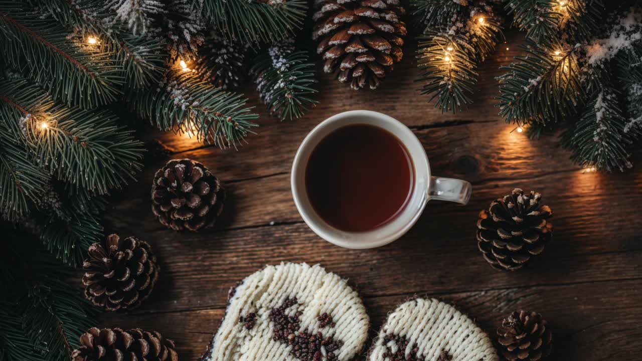 아한 크리스마스 차 시간