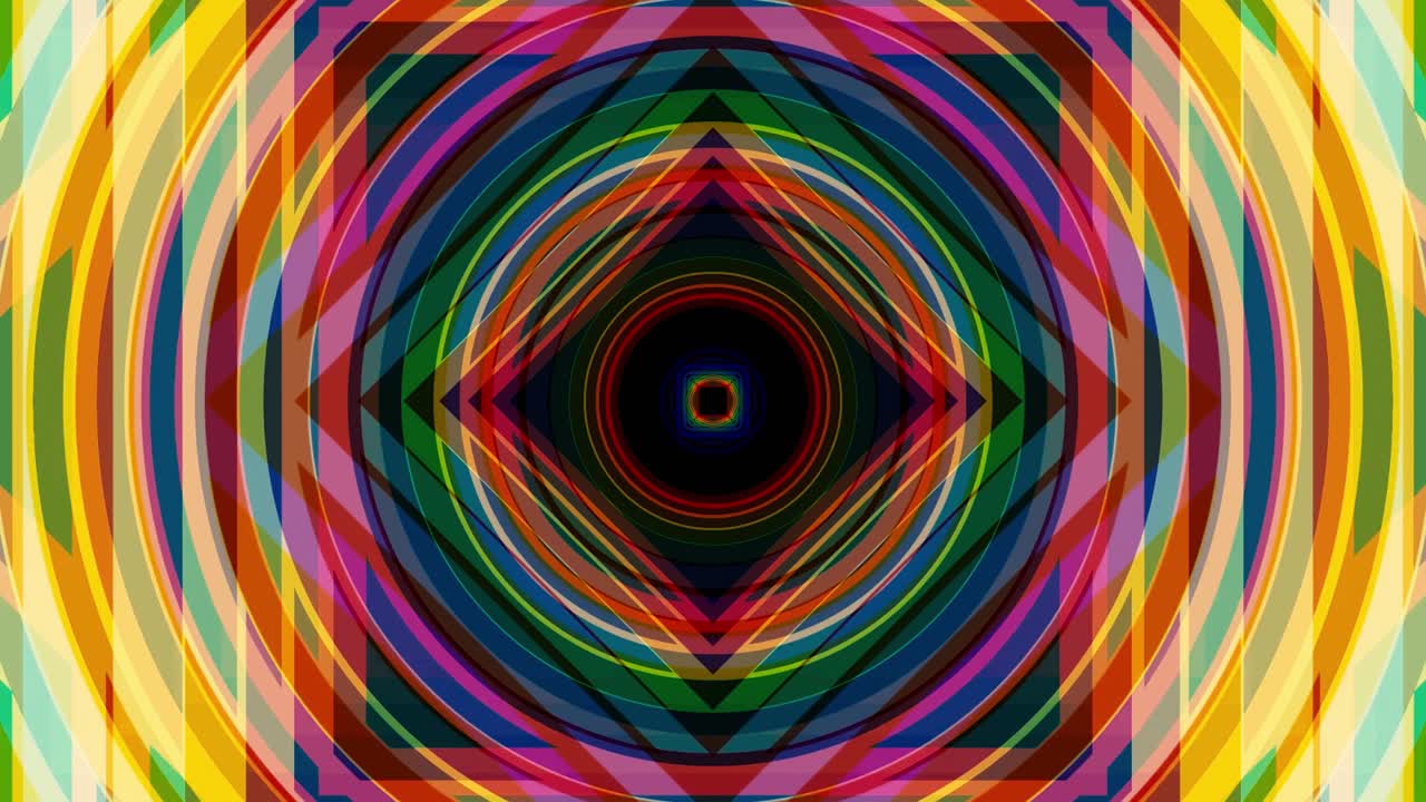 Abstract Geometric Art with Colorful Patterns