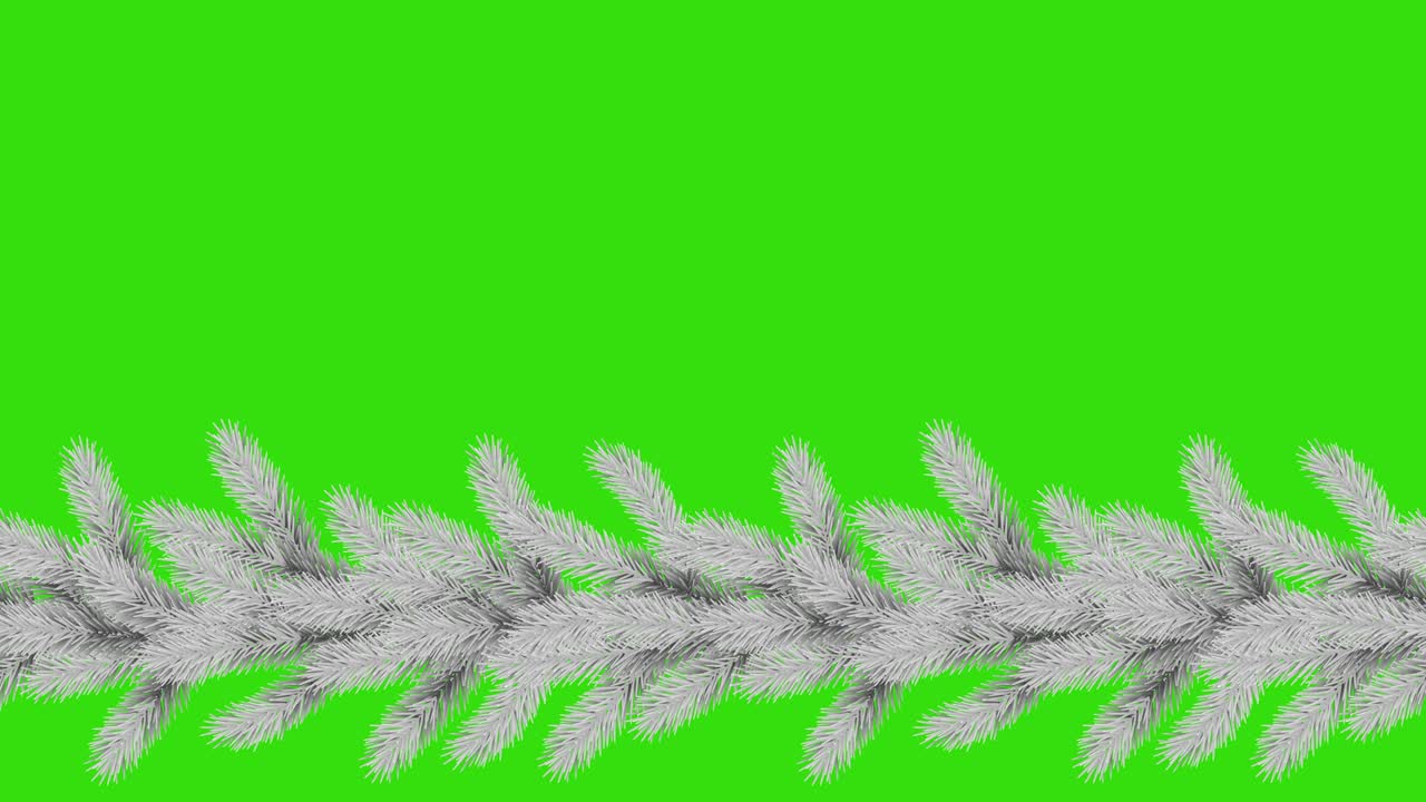 크리스마스 및 새해 무결한 수평 루핑 경계와 알파 캐널