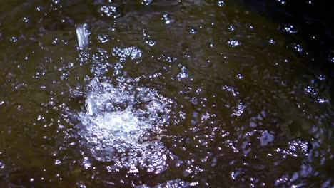 agua que fluye del grifo a la piscina