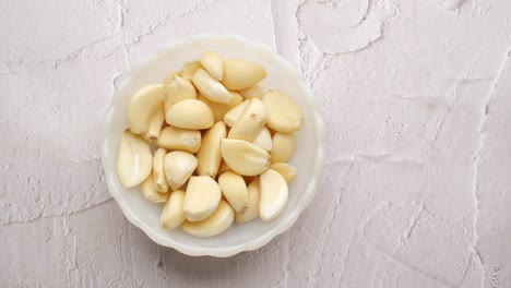 chopped garlic in a bowl