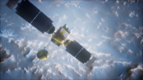topógrafo global en órbita alrededor del planeta marte