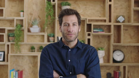 portrait of professional start up businessman staring serious looking impatient