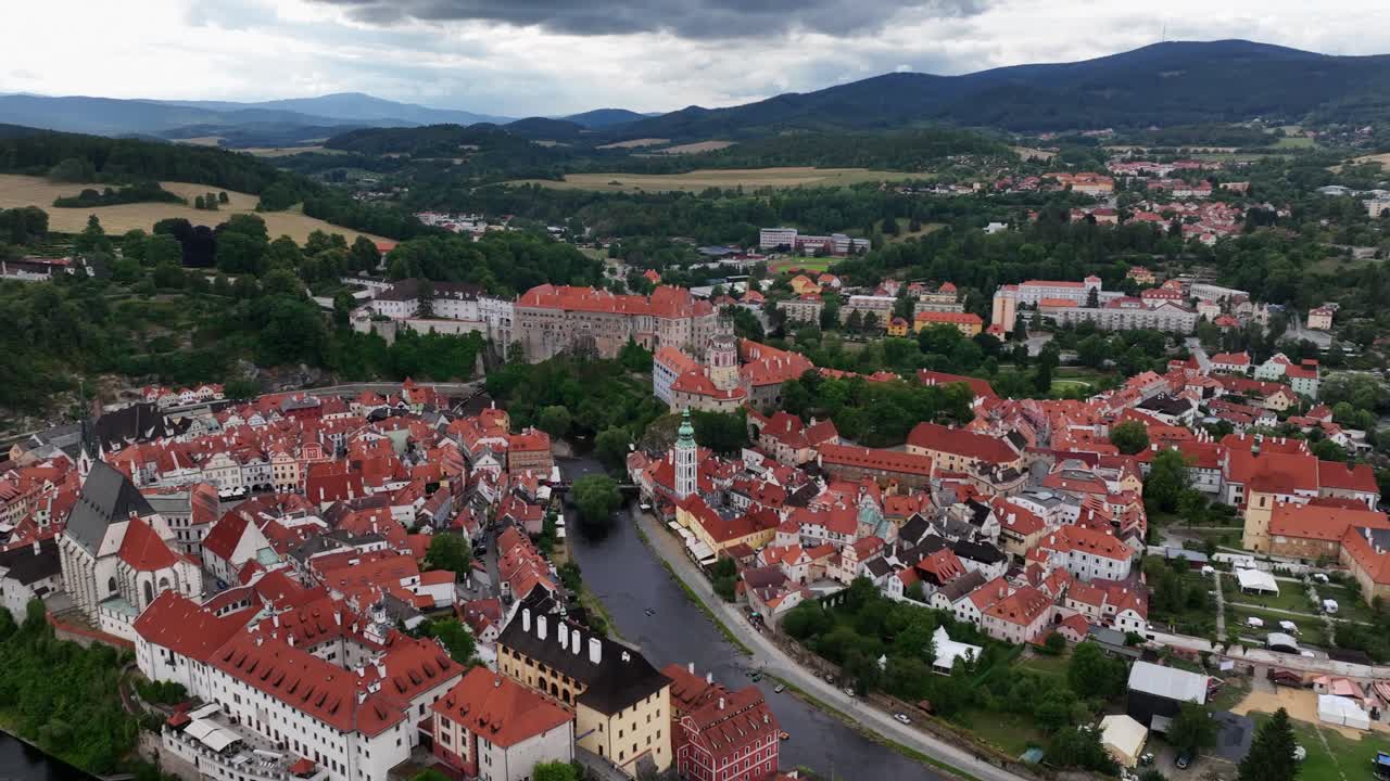 Český Krumlov, Boêmia do Sul, Chéquia, Julho de 2023