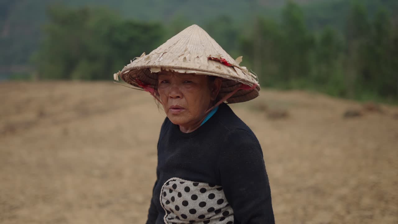 Elderly Farmer in a Field