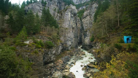 grindelwald rapids from bridge in 4k