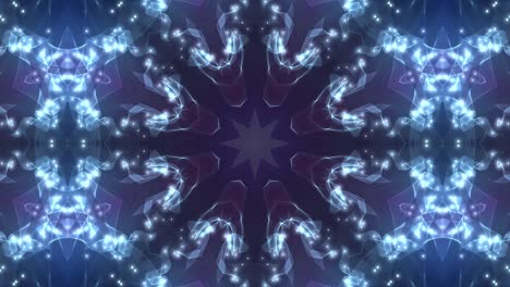 abstracto colorido patrón sin costuras ciclo de animación de caleidoscopio