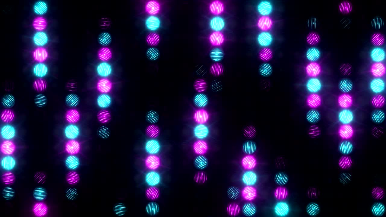La Parete di Luce Blu-Rosa Risplende con l'Effetto della Pioggia