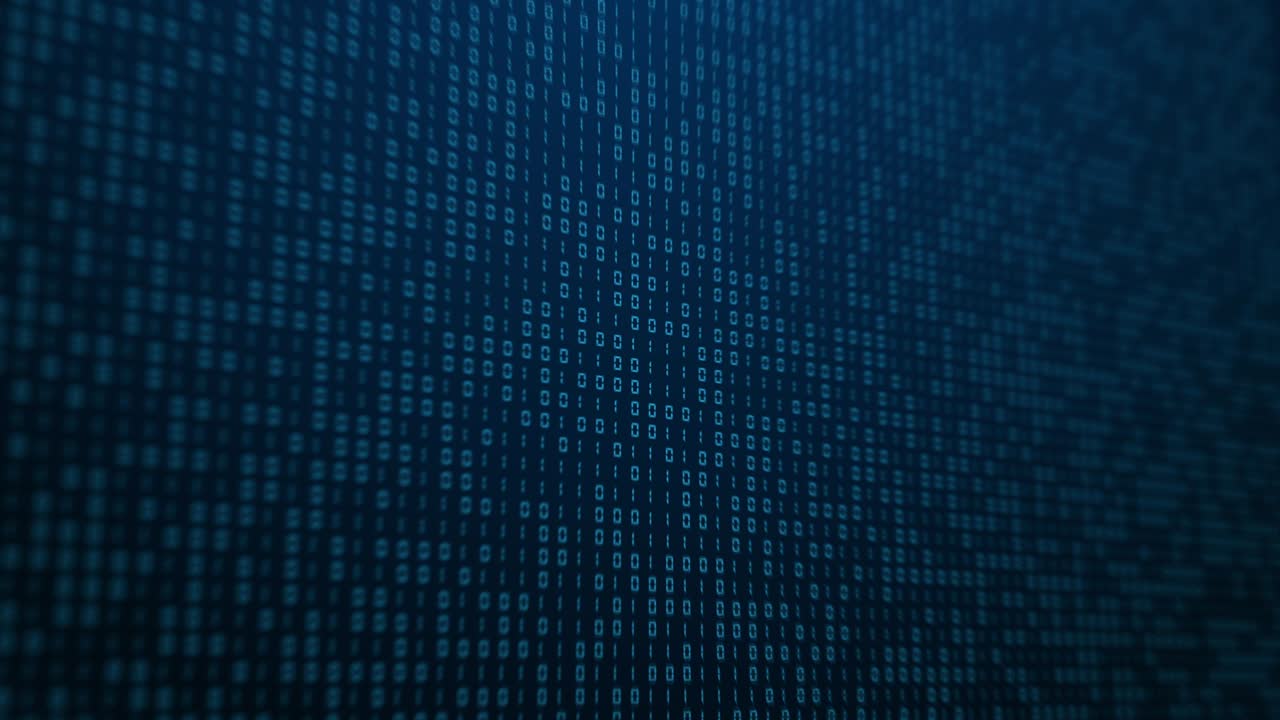 Abstract binary code background looping