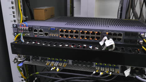 network switch in server rack