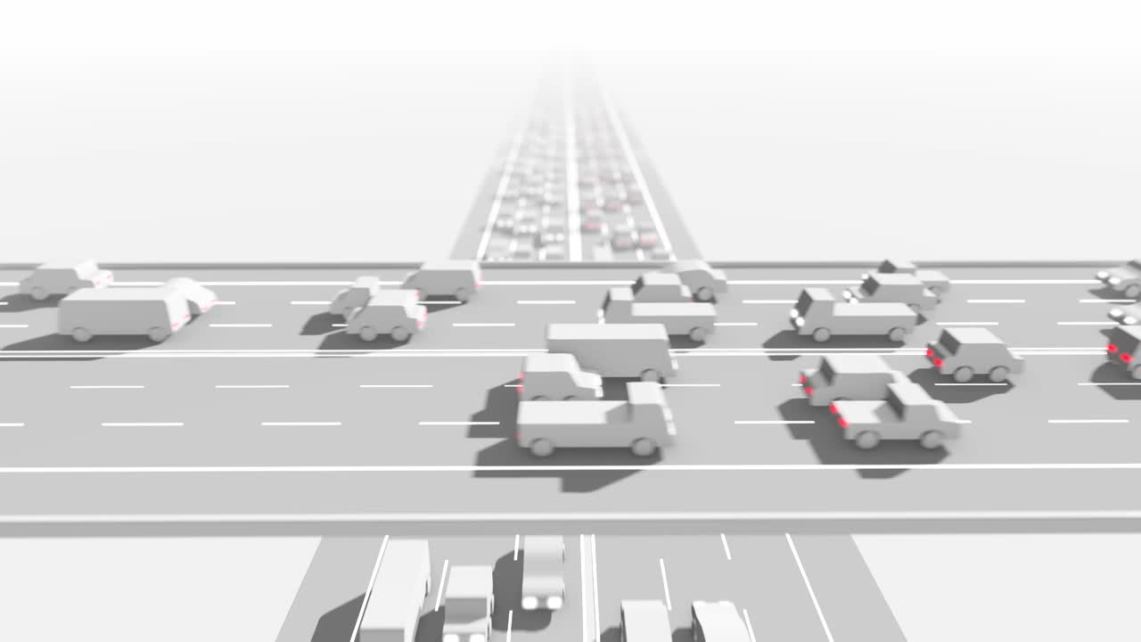 무거운 교통 다리 루핑