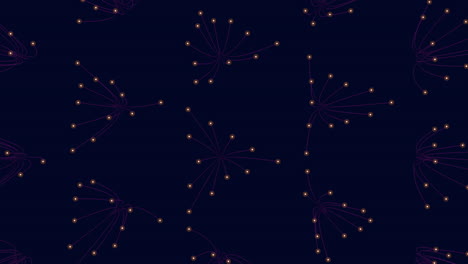 glowing small glitters in dark space