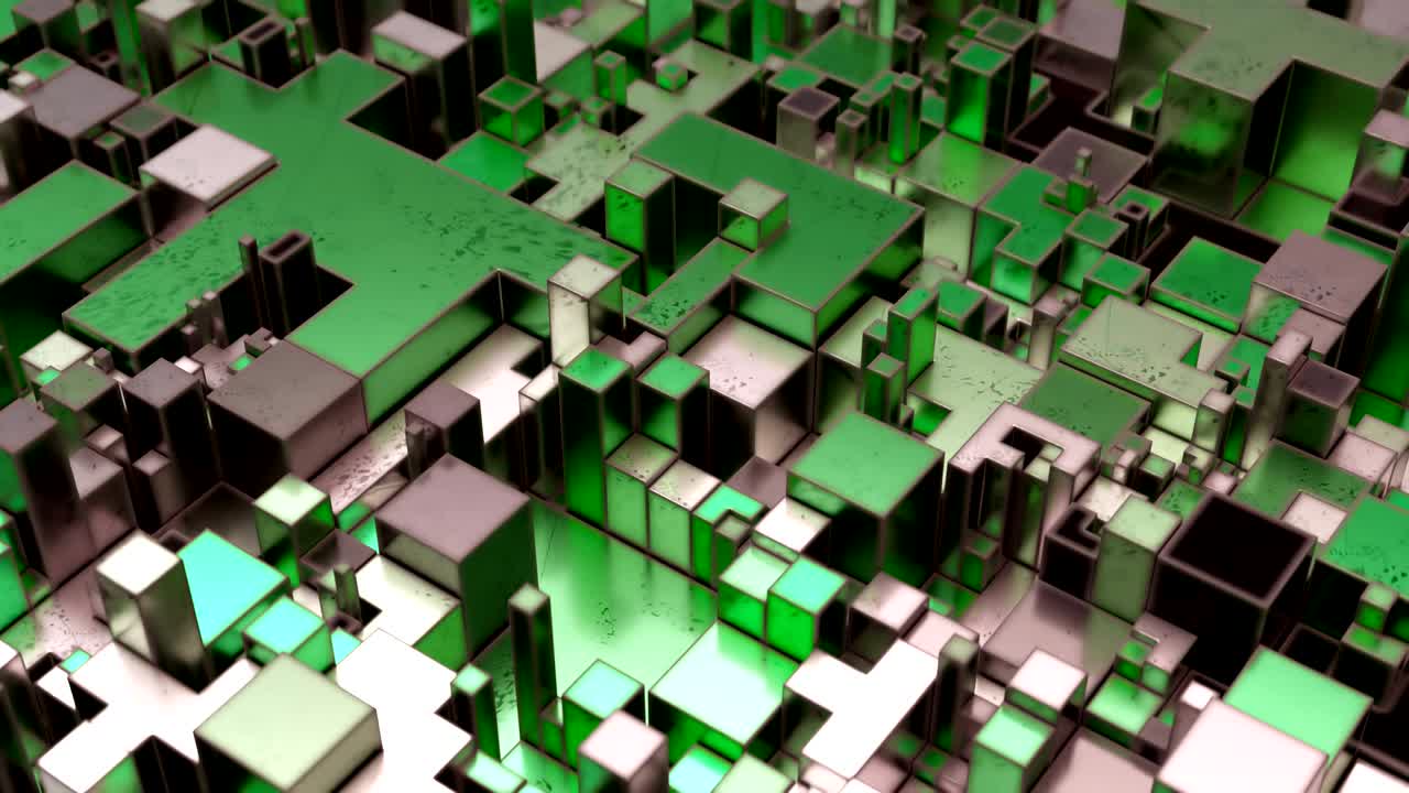 hermosas formas cúbicas abstractas.