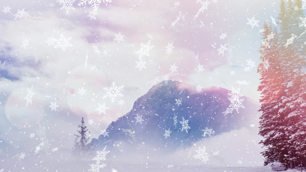 애니메이션 조명 반점과 눈알은 축제적인 겨울 장면을 향상시니다.