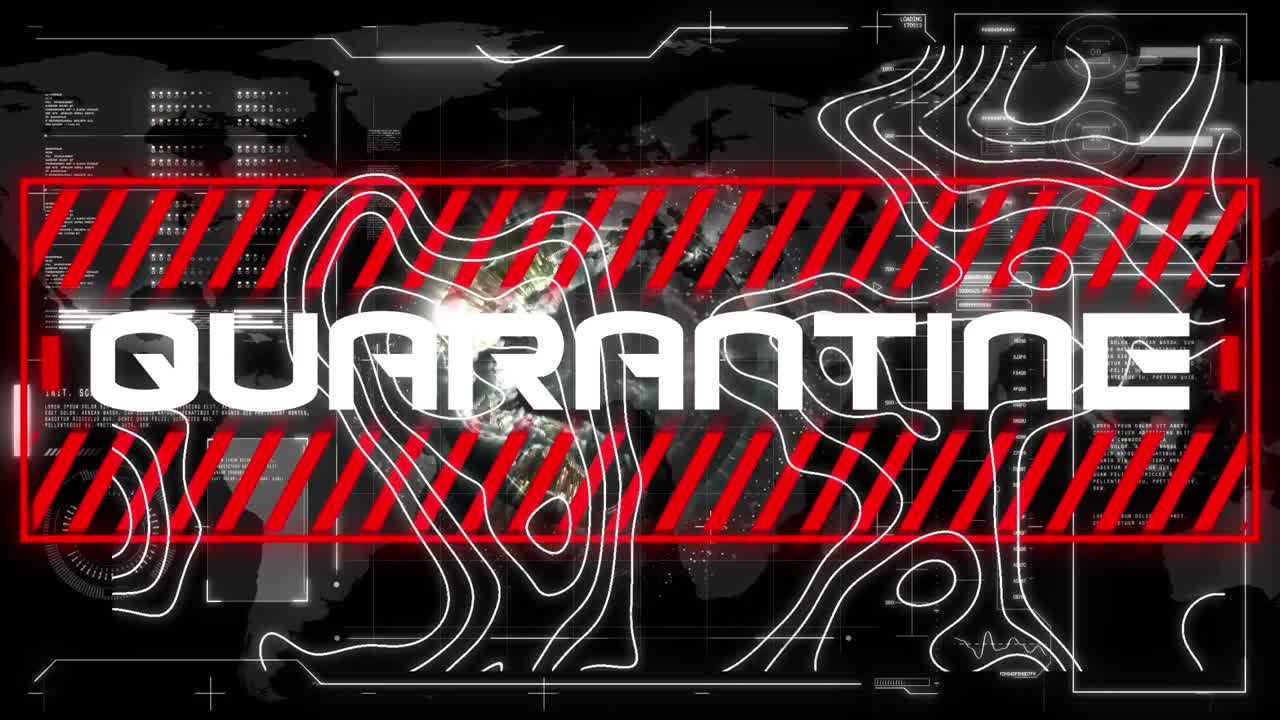 텍스트의 애니메이션, 인터페이스에서 데이터 처리를 통해 이동하는 지형 지도와 함께 격리