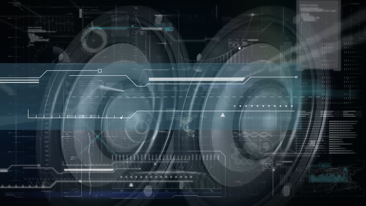 스피커를 통해 데이터 처리의 애니메이션