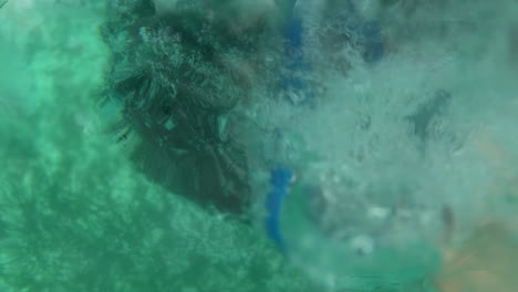 snorkeling in the ocean