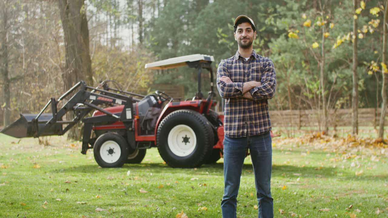 agricultor por tractor