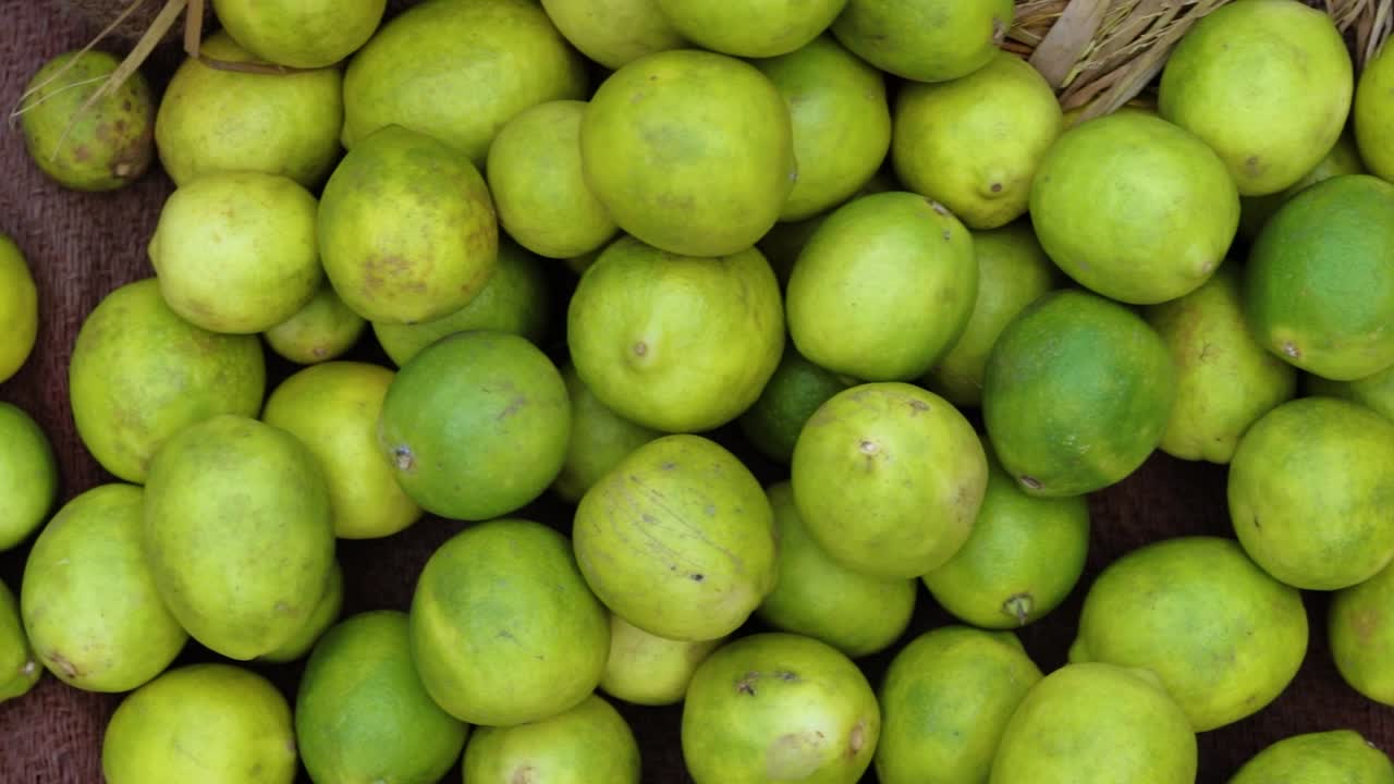 limones orgánicos frescos de la granja de cerca desde diferentes ángulos