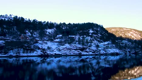 boating-in-the-fjords-surrounding-Bergen,-Norway