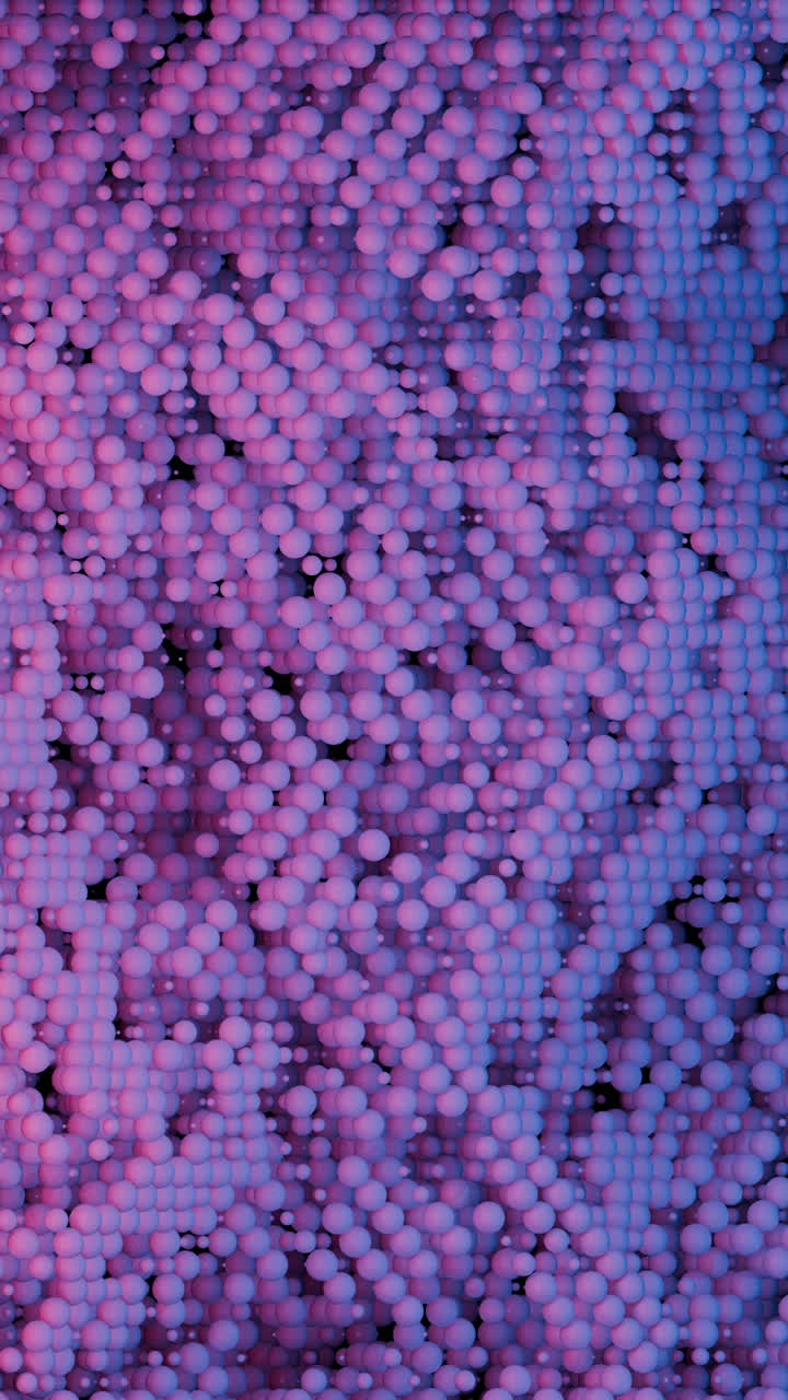 Abstract pattern of pink and purple spheres