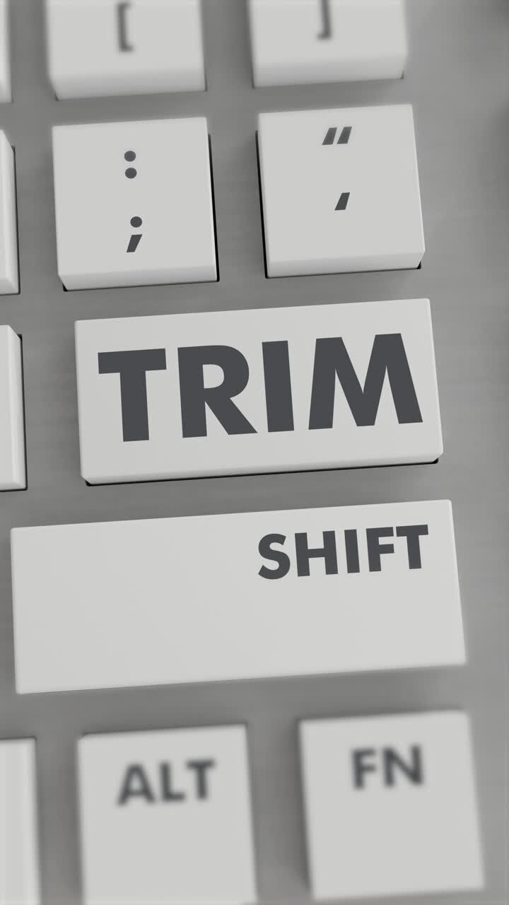 TRIM BUTTON PRESSING ON KEYBOARD Vertical Video