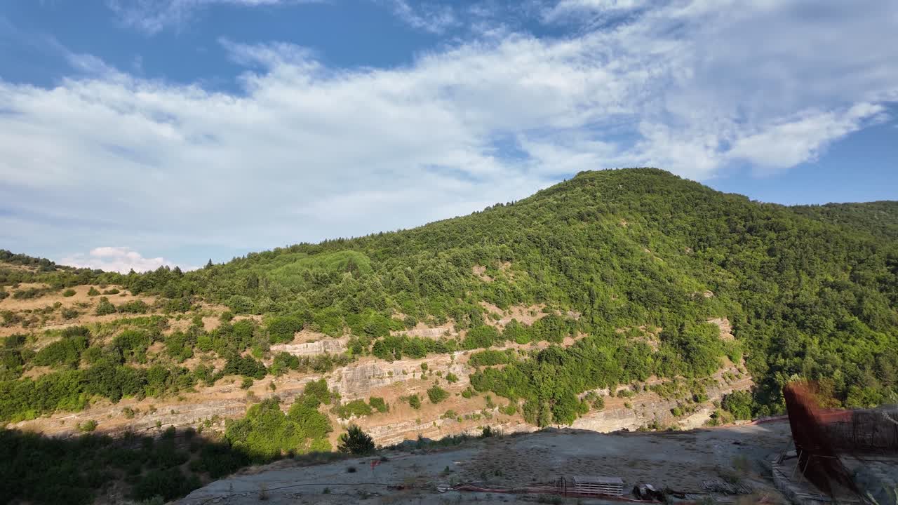 Nestorio Dam under construction Aliakmonas River North Greece Macedonia region