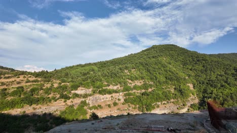nestorio dam under construction aliakmonas river north greece macedonia region