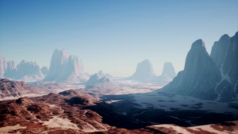 paisaje montañoso del cañón de roca roja