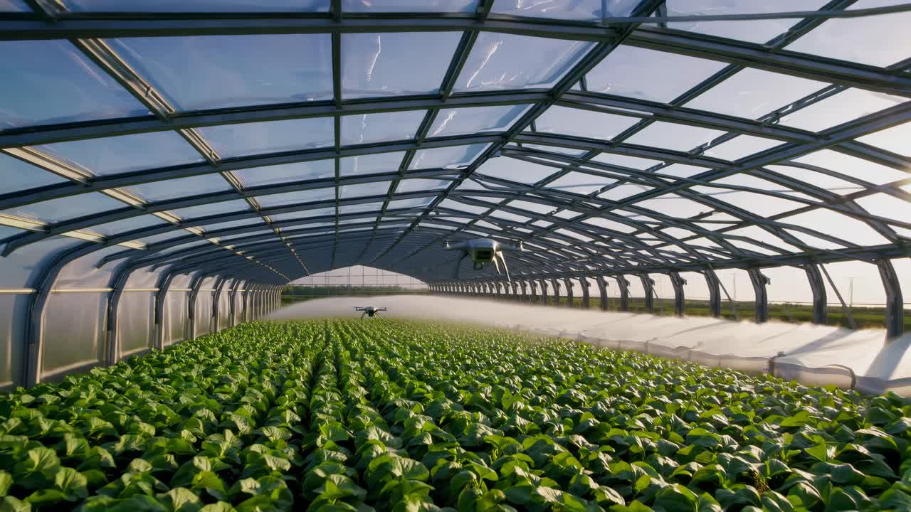 Drone Monitoring and Irrigation in a Greenhouse