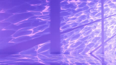 serenity in purple: light patterns on a pool’s surface vertical