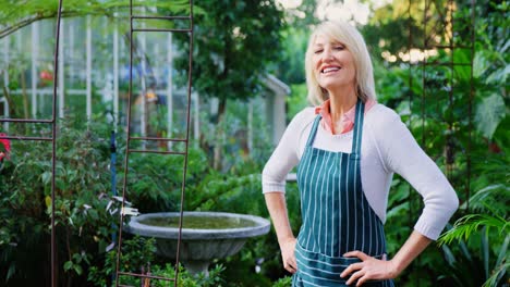 mature woman with hands on hip