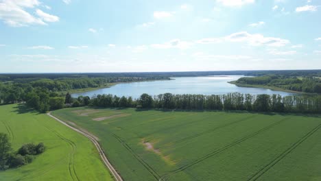 An-aerial-view-of-a-picturesque-countryside-landscape