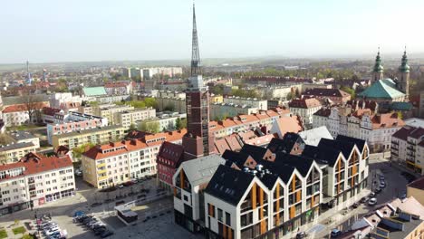 nueva zona de la ciudad de nysa en el voivodato de opole, polonia