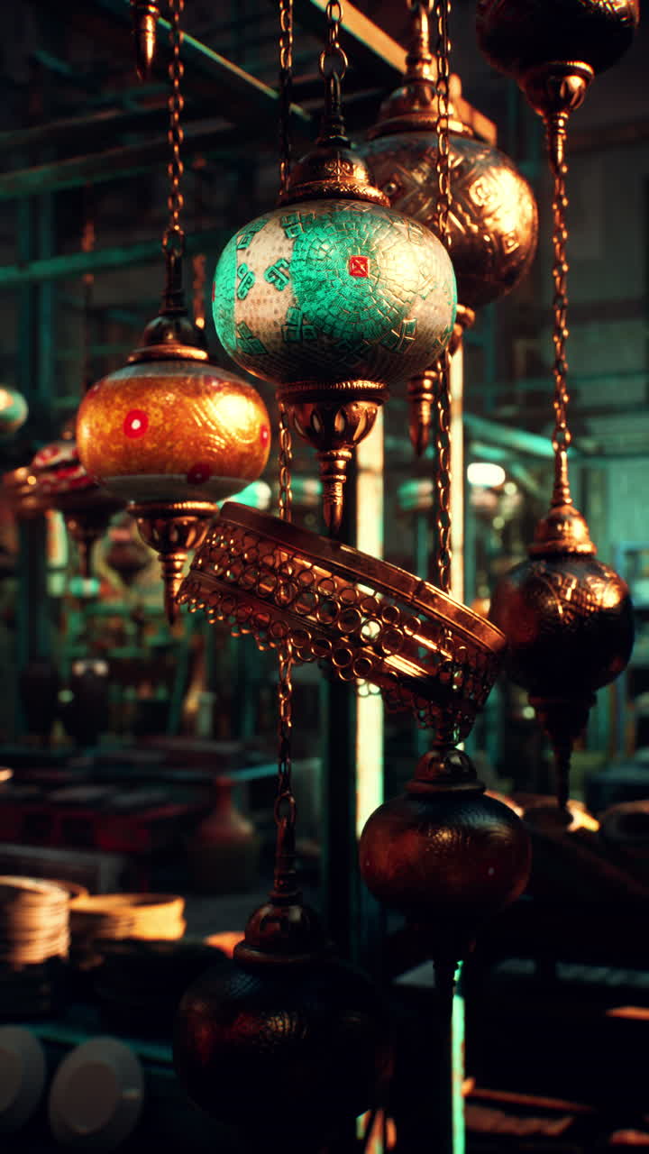 모자이크와 함께 터키 램프