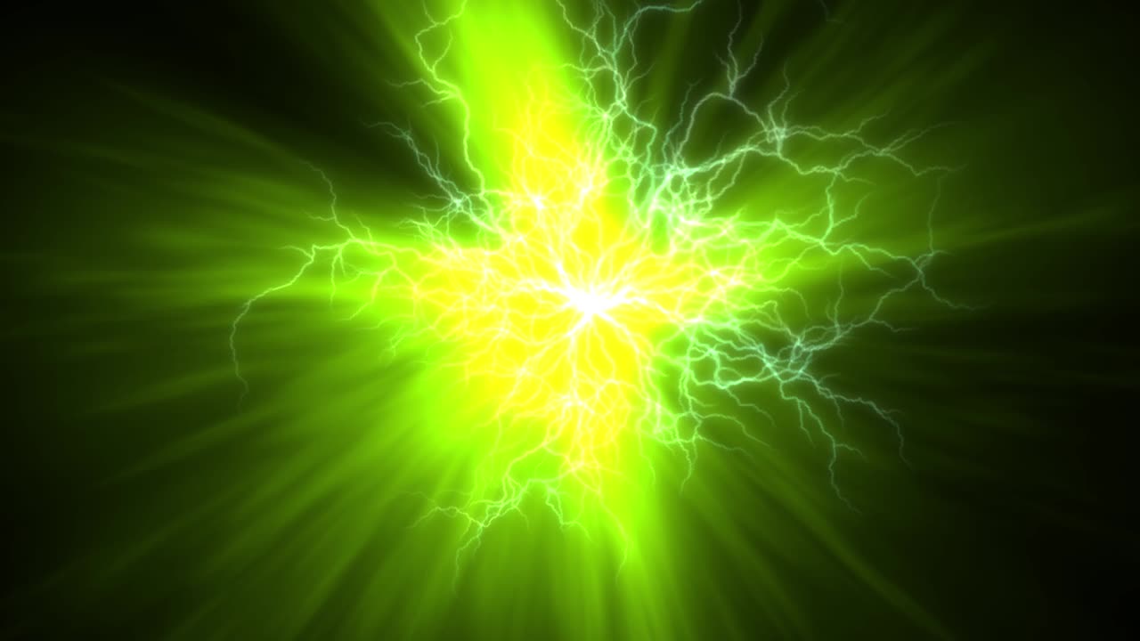 túnel animado abstracto de 4k con relámpagos