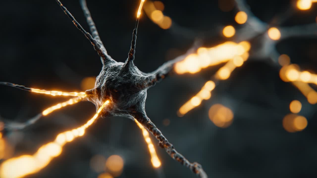 Exploring Neuronal Connections: A Close-Up View of Neurons and Their Dynamic Interactions, Illuminating the Complex Network of Neurotransmission in the Brain