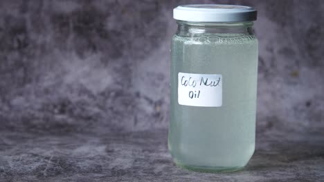 colo nut oil in a glass jar