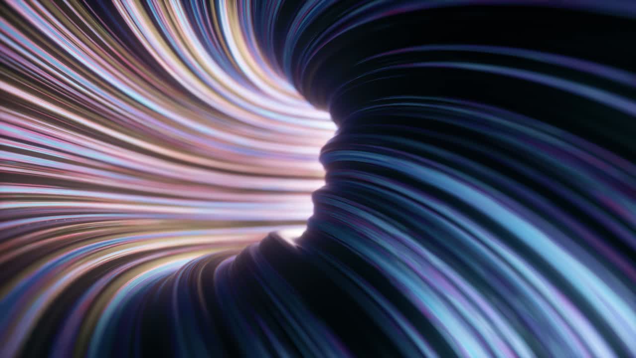 animación 3d abstracta, forma retorcida giratoria, diseño de fondo en movimiento,