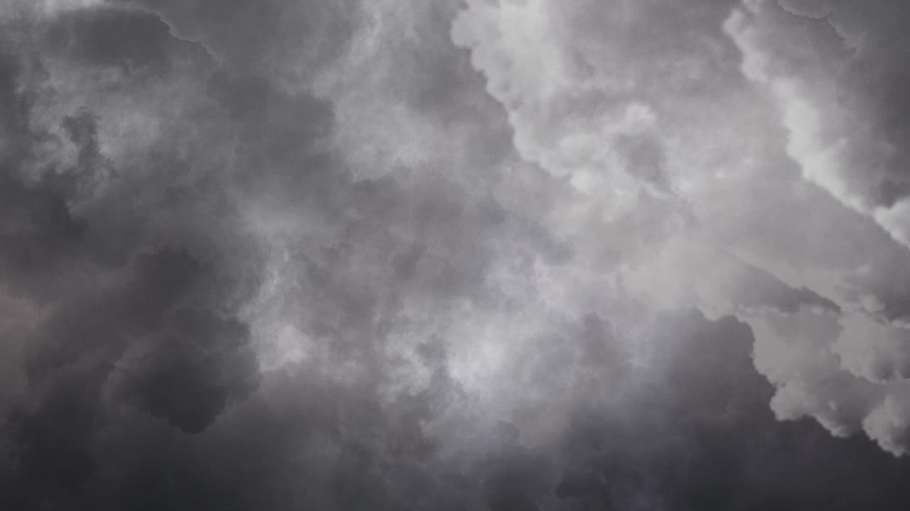thunderstorm, lightning strike in the dark clouds