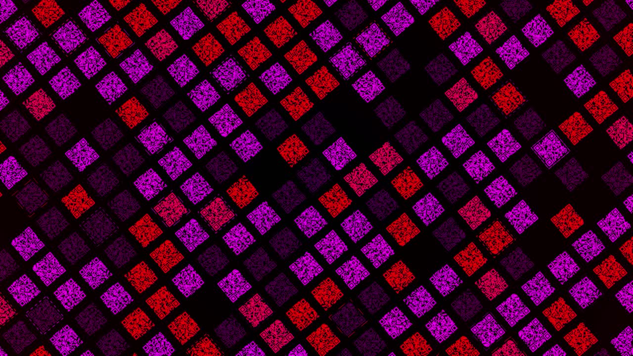 patrón abstracto de códigos qr entrelazados