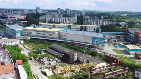 industrial area aerial view